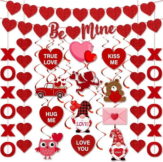 30 Pcs Valentines Day Decorations Set Valentines Day Decor Be Mine