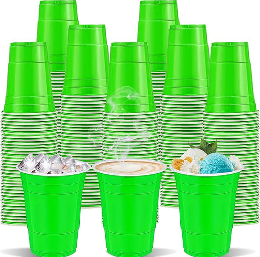 120 Pcs Green Plastic Cups St Patrick's Day plastic cups green Party