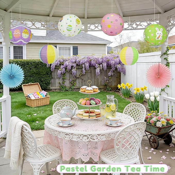 Hanging Easter Decorations 11Pcs Set Happy Easter Banner & Spring
