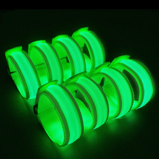 KIRALUMI 8 PCS LED Glow Bracelets, Light Up Wristbands - Halloween