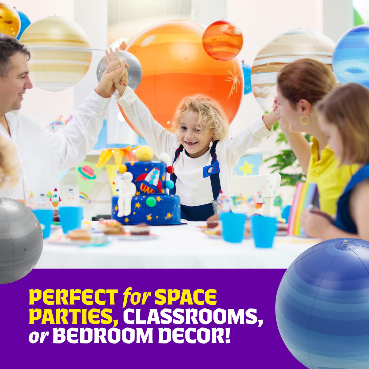Dan&Darci Inflatable Solar System Planets for Kids - Science Toys