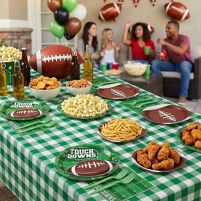 96 Pcs Football Party Decorations Tableware Set Football Theme