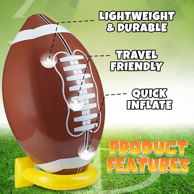 36 Jumbo Football Party Decorations With Tee Big Giant Size Blow Up