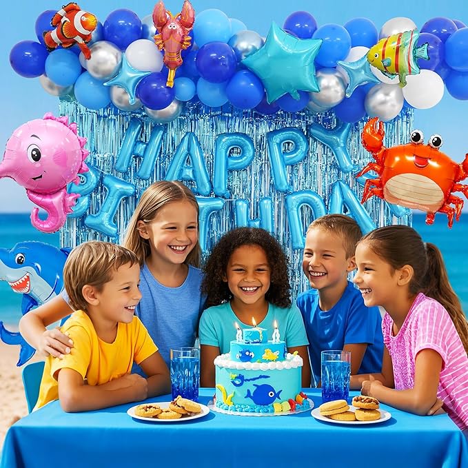 Under the Sea Birthday Party Decorations Supplies for Kids Ocean