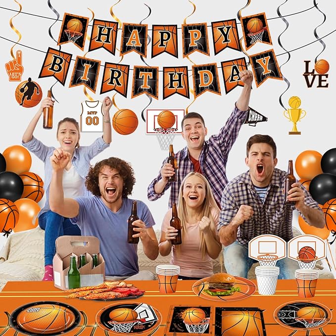 155 PCS Basketball Party Decorations Basketball Party Supplies