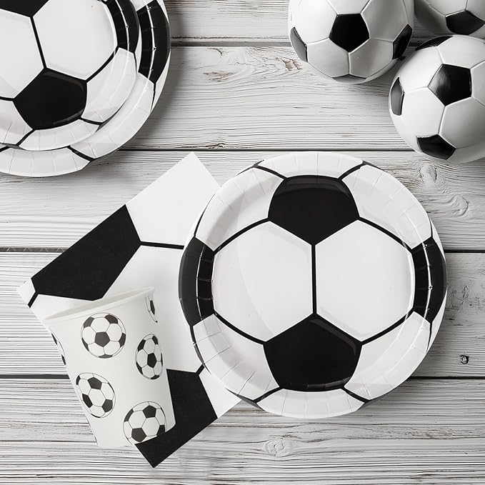 96pcs Soccer Plates Party Supplies Soccer Theme 9 7 Paper Plates