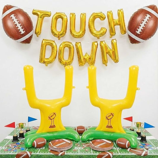 Football Party Decorations & with Football Goalpost Touch Down
