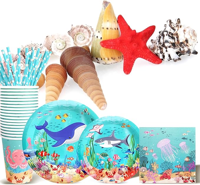 Under the Sea Birthday Party Supplies Decorations Ocean Theme Paper