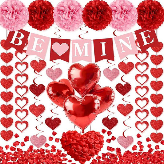 Valentines Day Decorations Valentines Banner Love Heart Garlands