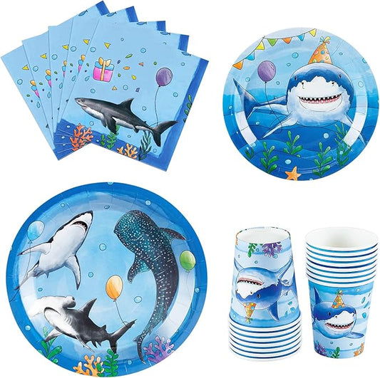 Shark Birthday Party Decorations 64PCS Under The Sea Birthday