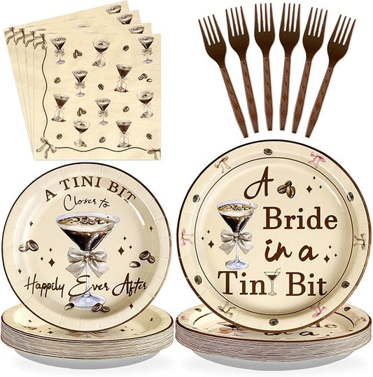96Pcs Tiny Bit Bridal Shower Party Decorations A Bride In A Tiny Bit