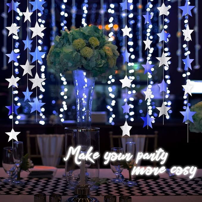 Glitter Star Garland Banner 2026 Graduation Decor 130 Feet