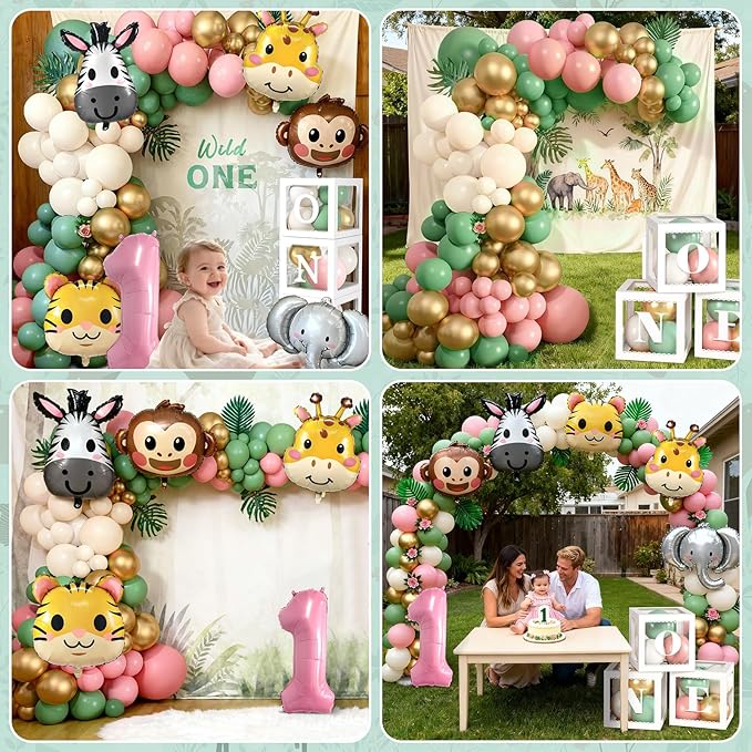 Wild One Birthday Decorations Jungle Theme 1st First Birthday