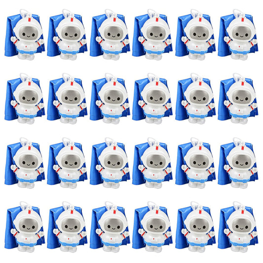 ArtCreativity Mini Astronaut Paratroopers, 24-Pack Parachute Toys for