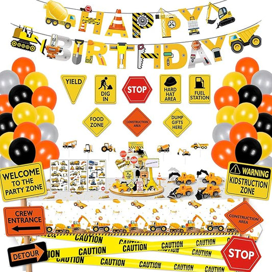 Construction Birthday Party Decorations Construction Balloon Arch