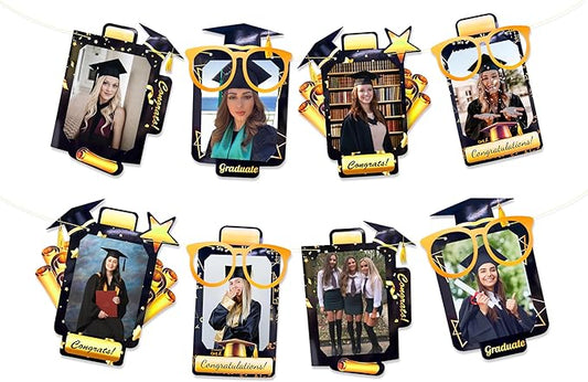 Pinkblume Graduation Party Decorations Black and Gold Grad Photo