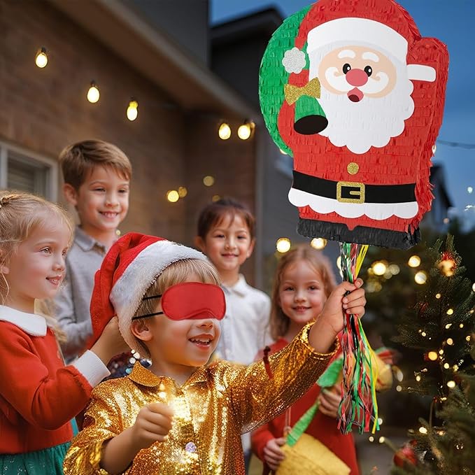 Christmas Santa Piñata Christmas Decorations Red Santa Claus Party