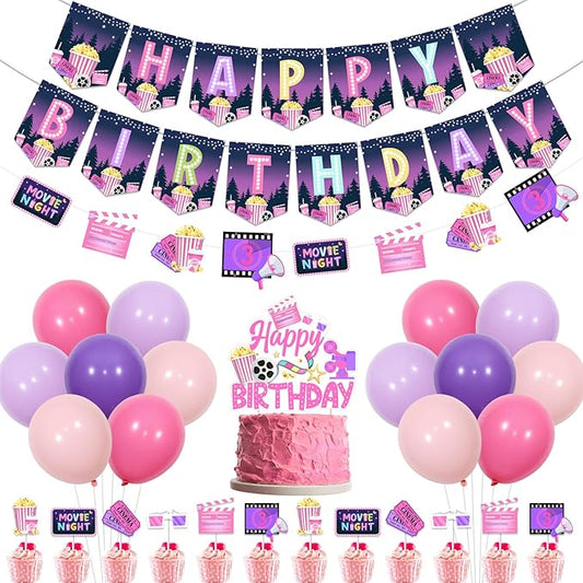 Movie Night Party Decorations Girls Movie Birthday Party Decorations