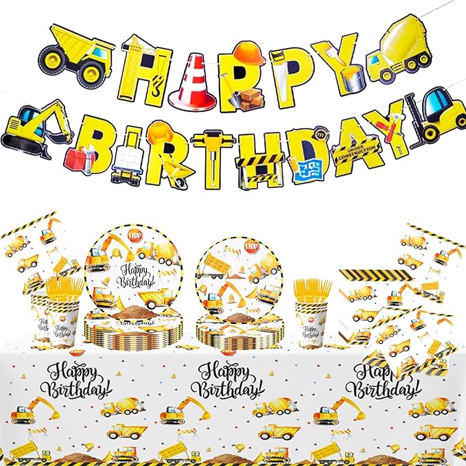 Construction Birthday Party Supplies Construction Birthday