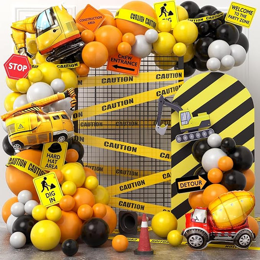 151Pcs Construction Party Decorations Birthday Supplies Construction