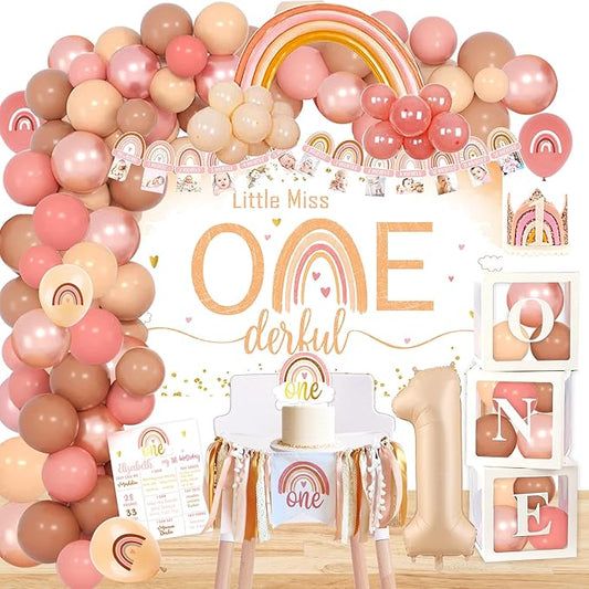 Boho Rainbow 1st Birthday Decorations Bohemian First Decorations