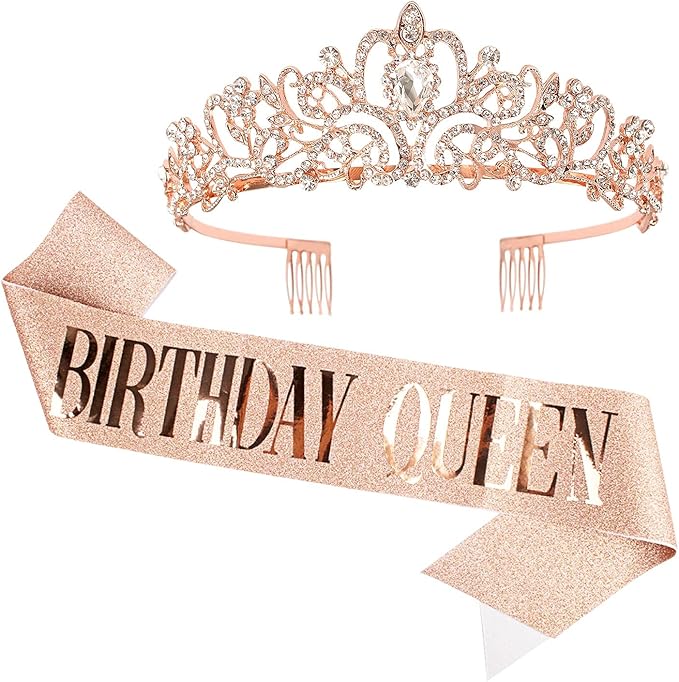Velscrun Birthday Queen Tiaras Crown for Women, Girls Princess Crowns