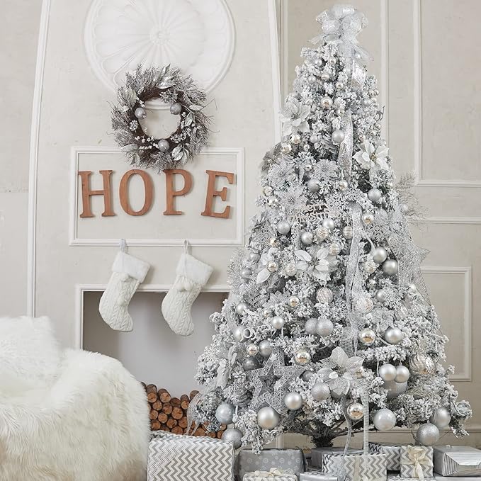 24ct Christmas Ball Ornaments Shatterproof Christmas
