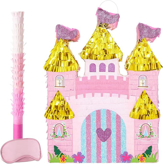 Princess Castle Piñata Princess Birthday Party Decorations Pink