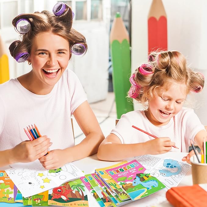 24pcs Dinosaur Activity Coloring Books for Kids Party Favors Mini