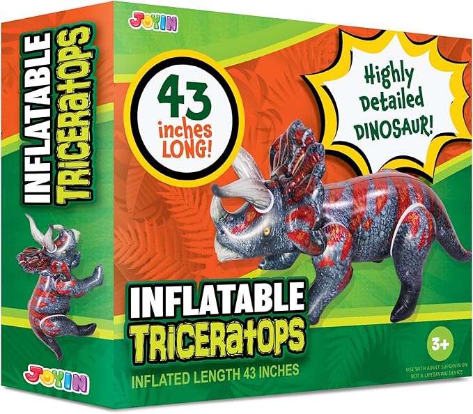 43 Triceratops Inflatable Dinosaur Toy for Party Decorations