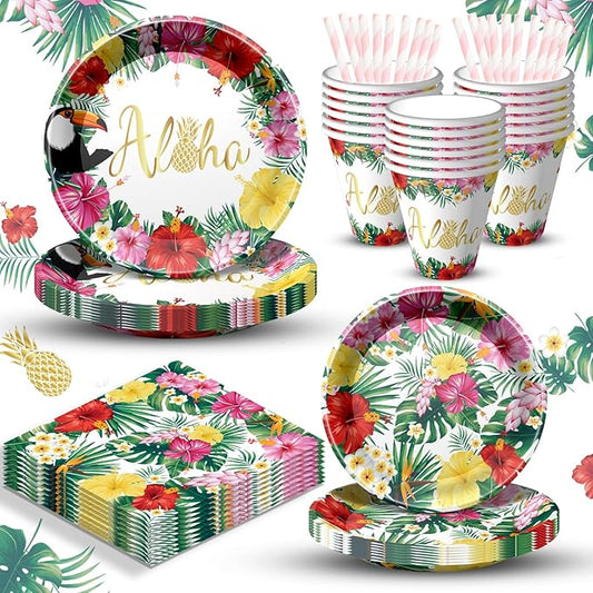 Hawaiian Aloha Party Supplies Tropical Themed Birthday Decoration