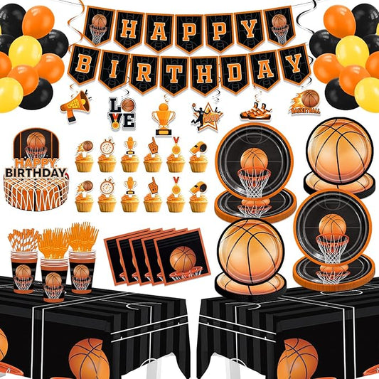 Basketball Birthday Party Decorations 160PCS Basketball Party