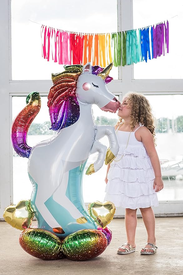 4242711 Unicorn Airloonz Foil Mylar Party Balloon 55 Multicolor Pack