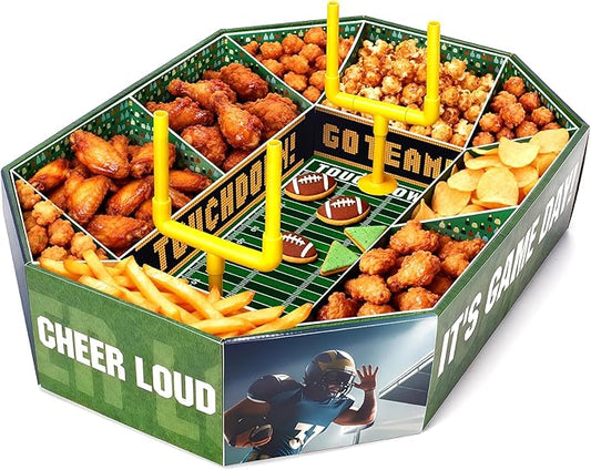 Football Paper Food Tray Kit 2026 Football Party Supplies Disposable