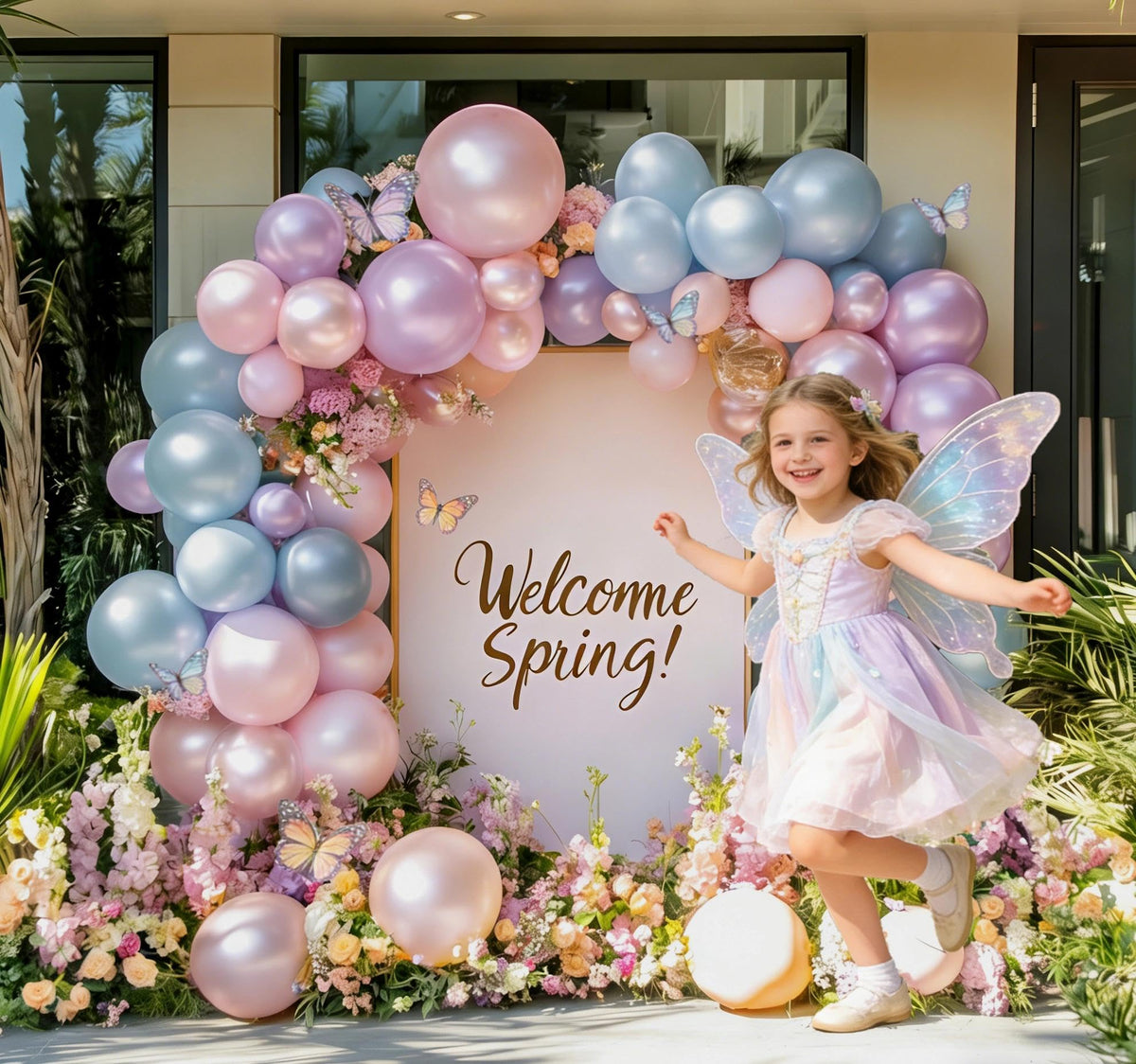 Pearl Pink Balloons Double Stuffed Pastel Light Pink Balloon Arch Kit
