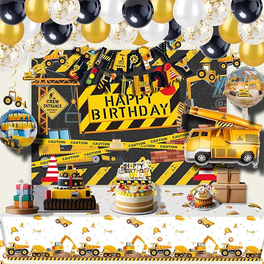 Construction Themed Birthday Party Decorations Digger Dump Truck
