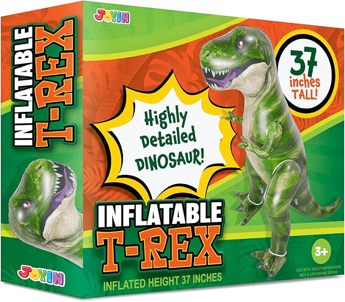 37” T.rex Dinosaur Inflatable for Party Decorations Tyrannosaurus