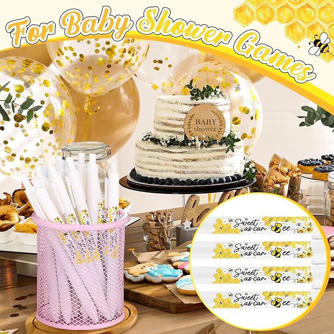 Ireer 36 Pcs Bee Baby Shower Pens Gifts Bulk Party Favors for Guests