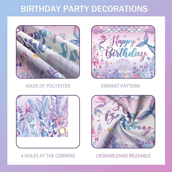 Mermaid Birthday Decorations For Women Colorful Jellyfish Lanterns