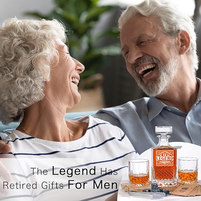 The Legend Has Retired 2026 Retirement Gifts for Men Women Whiskey