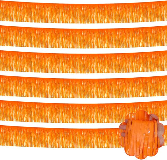 6 Pack 10 Feet Foil Fringe Garland Metallic Tinsel Streamers Banner Wa