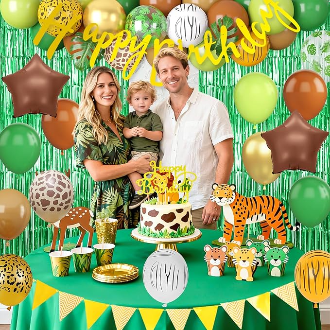 Jungle Safari Birthday Decorations Safari Theme Party Supplies with