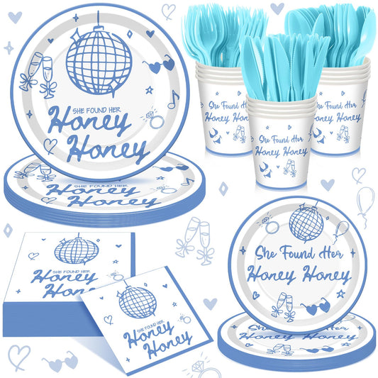 Sunnychicc 168 Pcs She Found Her Honey Honey Bridal Shower Party