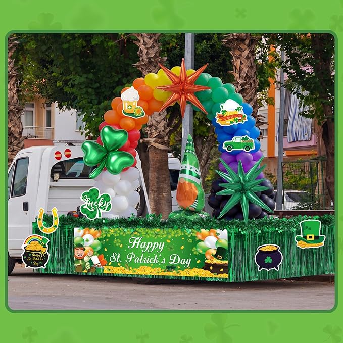 199 Pcs St Patrick's Day Parade Float Decoration Kit St Patricks Day