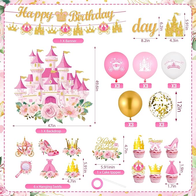 Princess Birthday Party Decorations Princess Castle Party