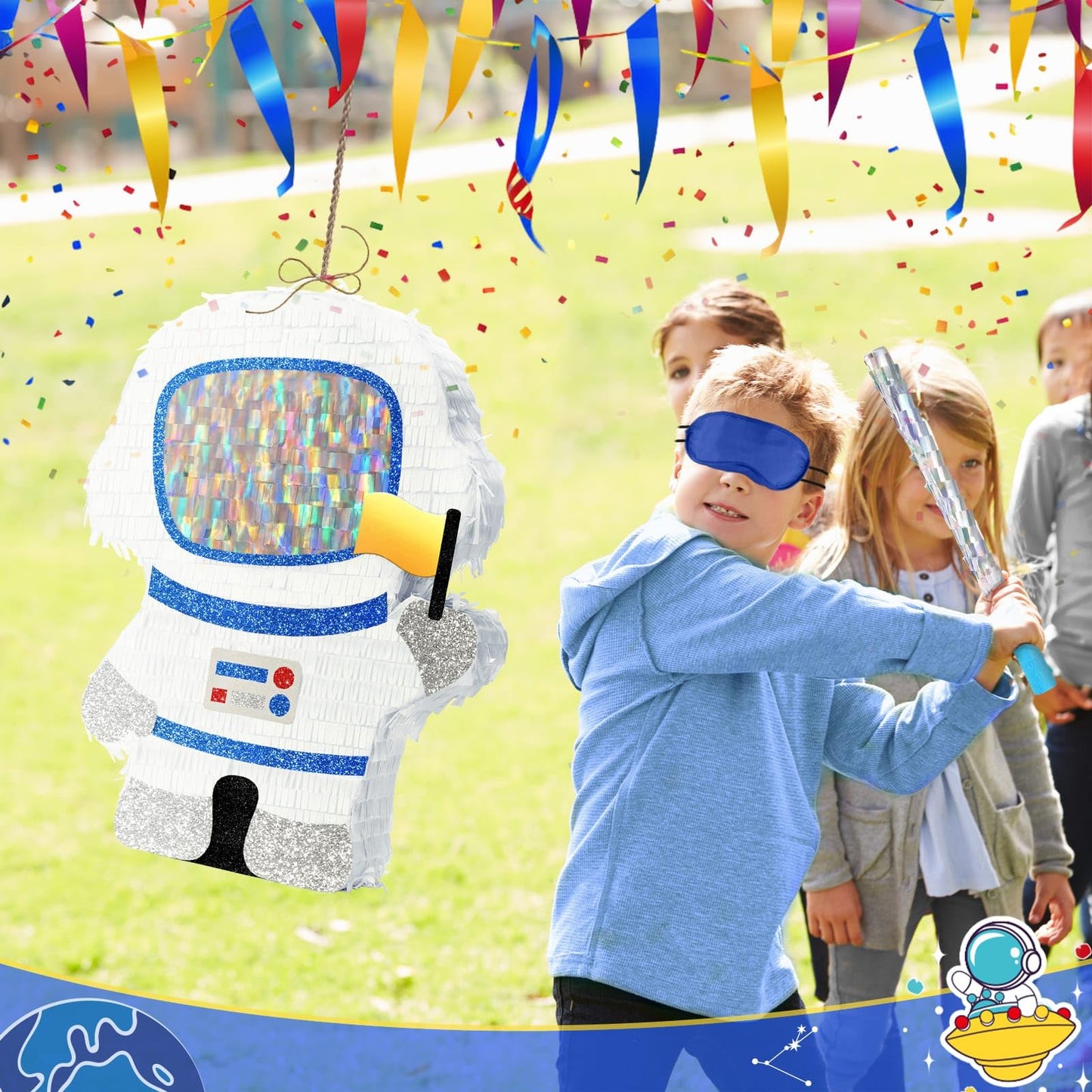 WERNNSAI Astronaut Piñata - Space Party Decorations Space Piñata
