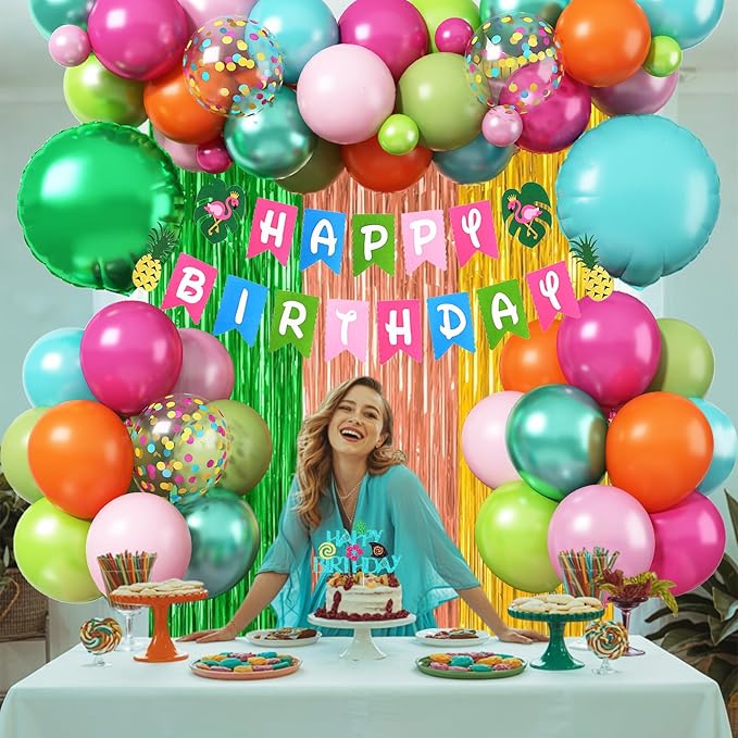 Hawaiian Tropical Birthday Party Decorations Summer Luau Party