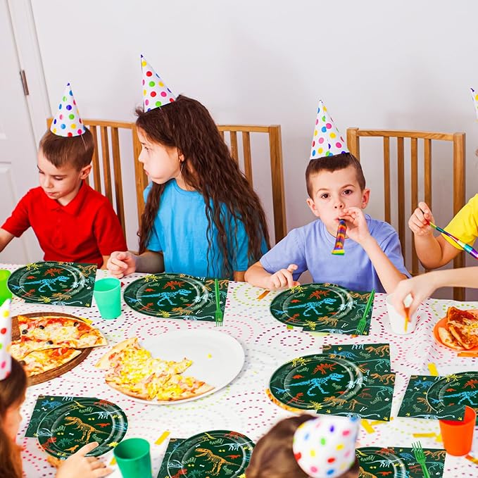 Dinosaur Birthday Party Supplies for Kids 96 Piece Dino Theme