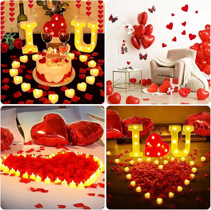 Romantic Valentine's Day Decorations Special Night 6000 Rose Petals