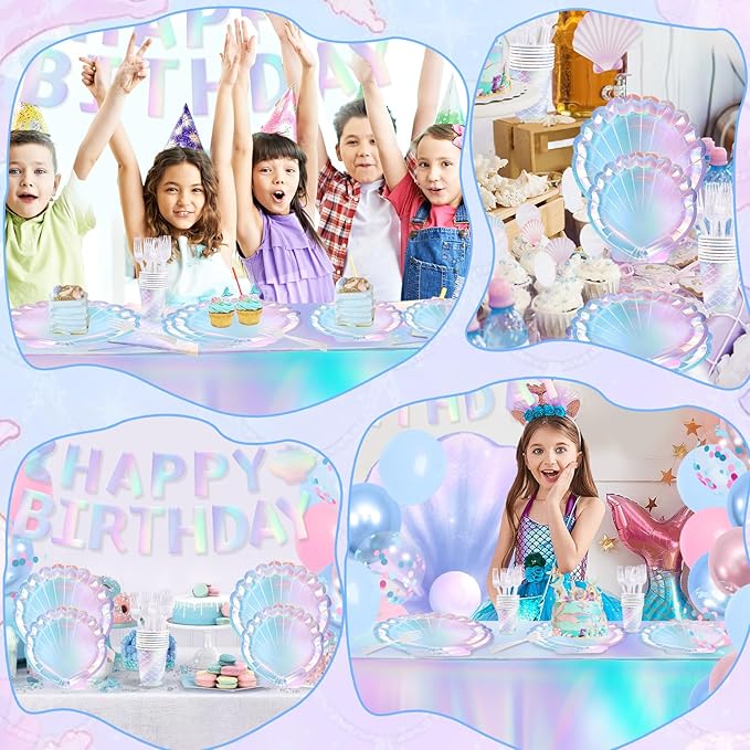 Mermaid Birthday Party Decorations 118Pcs Under The Sea Party